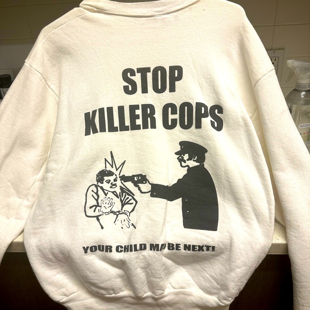 Vintage “stop killer cops” hoodie